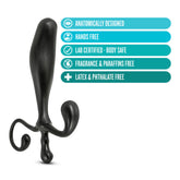 Anal Adventures Prostate Stimulator Black Hands-Free Sex Toy Prostate Tools